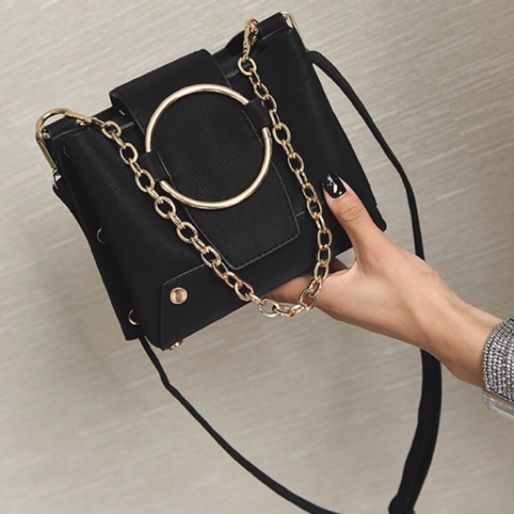 🆕 MADRID Metal Chain Crossbody Tote - Picture 5 of 8
